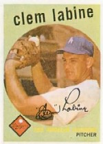 1959 Topps Baseball Cards      403     Clem Labine